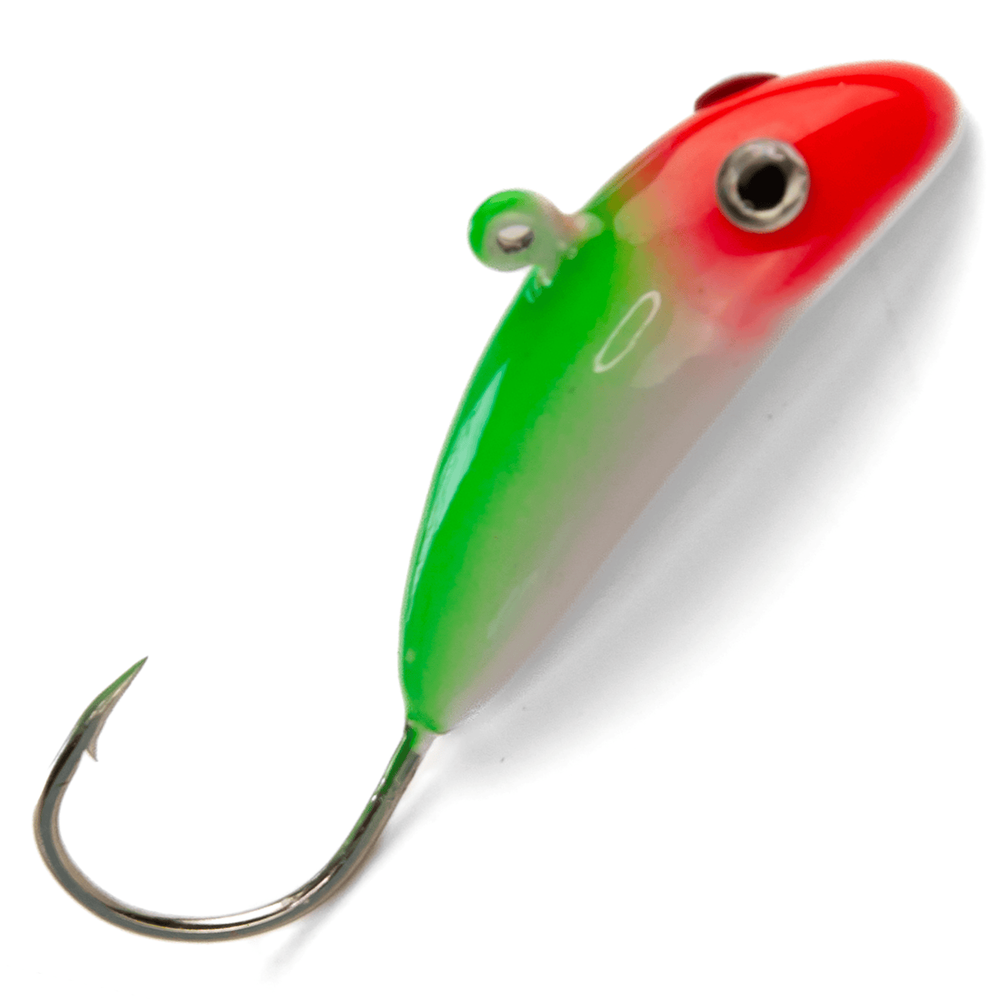 Блесна-мормышка ЖОР "Сомик" цветная флуоресцентная (39мм, 20гр, 5шт/уп)