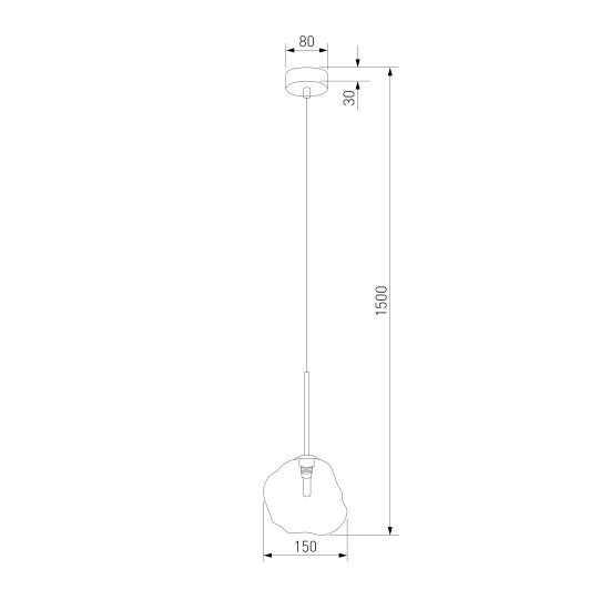11025 / подвесной светильник / Lava Brown