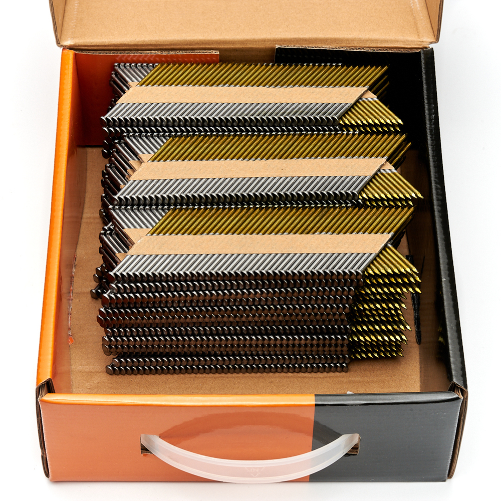 Реечные гвозди по дереву тип D34 (2,87х63, RIBrt кольц.накат., 3000 шт/уп) FEDAST