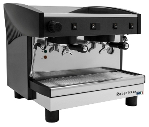 КОФЕМАШИНА ПОЛУАВТОМАТ ROBUSTEZZA ST2M COMPACT/ ЧЕРНАЯ+ВЫСОКАЯ ГРУППА 1Ф