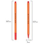 Ручки капиллярные (линеры) 25 ЦВЕТОВ, BRAUBERG "FINE 040", шестигранные, линия 0,4 мм, 144145