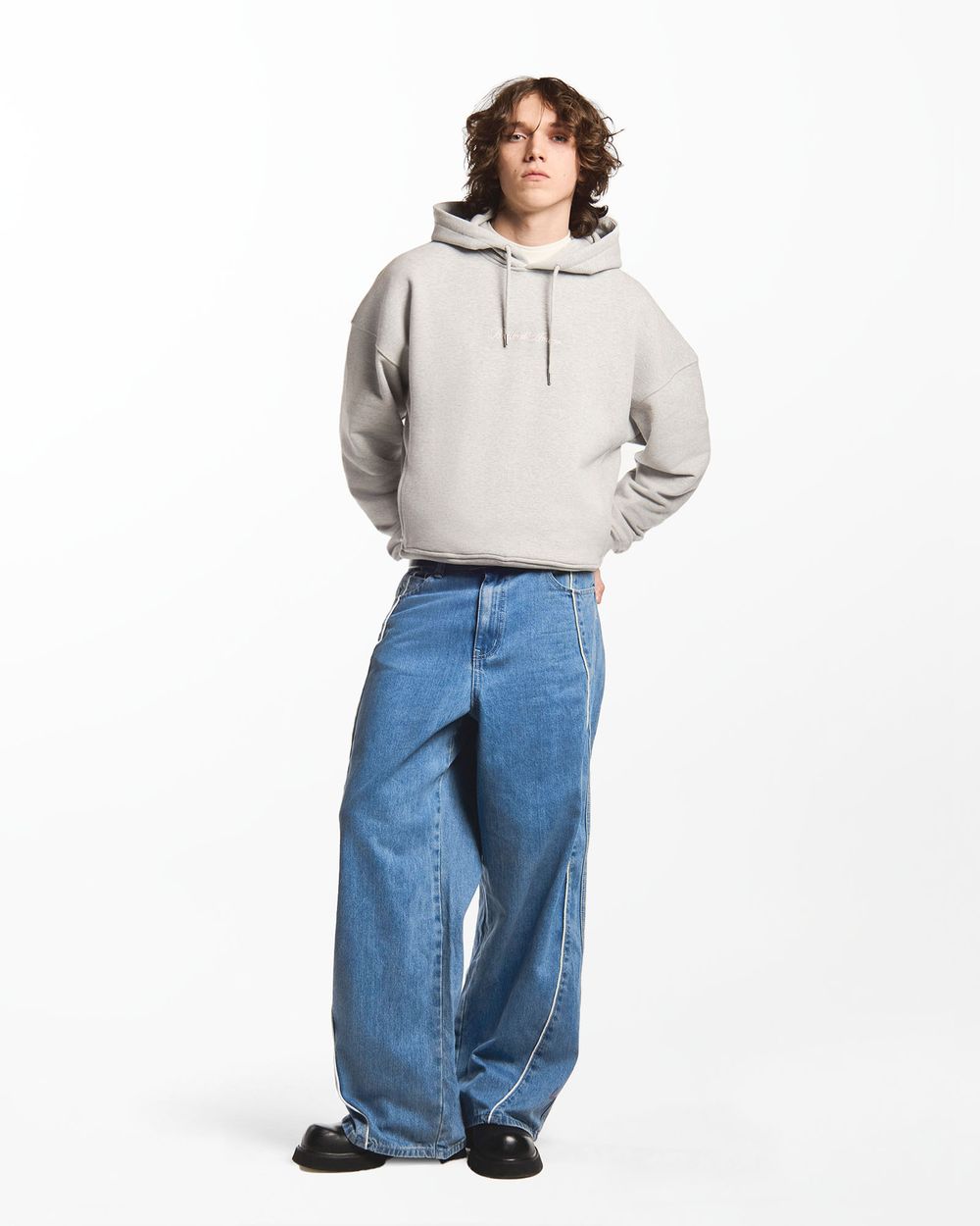 Джинсы Bruler d'Amour Ligne Blanche синие