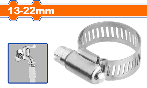 Червячный хомут 13х22 мм 50 шт (500/2000) WADFOW WHU1904