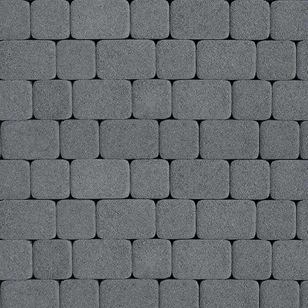 Тротуарная плитка КЛАССИКО - Гранит Серый, комплект из 2 видов плит