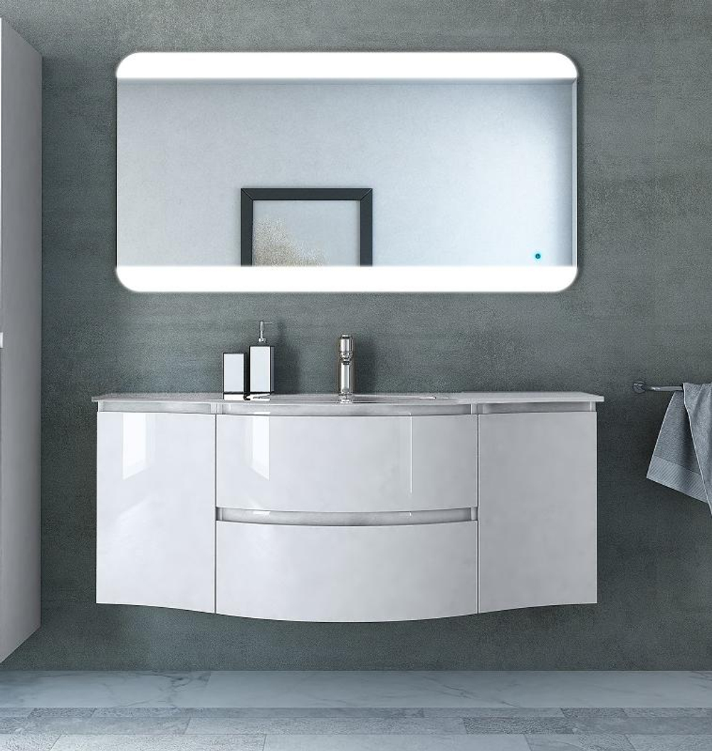 Мебель для ванной Cezares VAGUE 138 см Bianco lucido