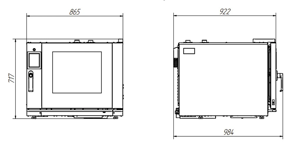 Печь конвекционная электрическая Abat КЭП-5ПП