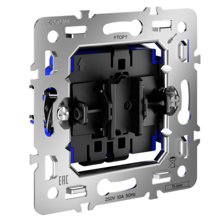 Механизм проходного переключателя одноклавишного 10А, S70