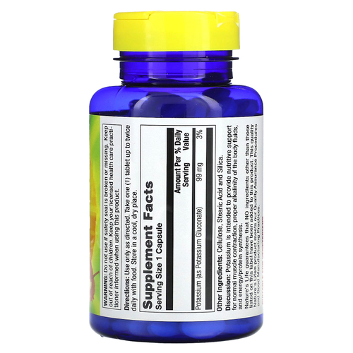 Nature's Life, калий, 99 мг, 250 таблеток