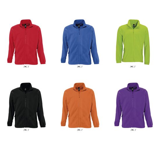 SOL'S NORTH MEN'S ZIPPED FLEECE JACKET