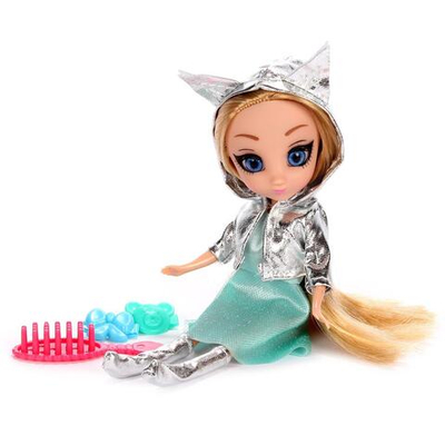 Кукла Лили 16см, руки и ноги сгибаются, в комп. 5 аксесс.(Карапуз)