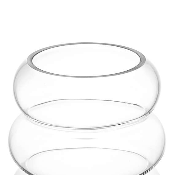 Ваза swell, 27 см, прозрачная