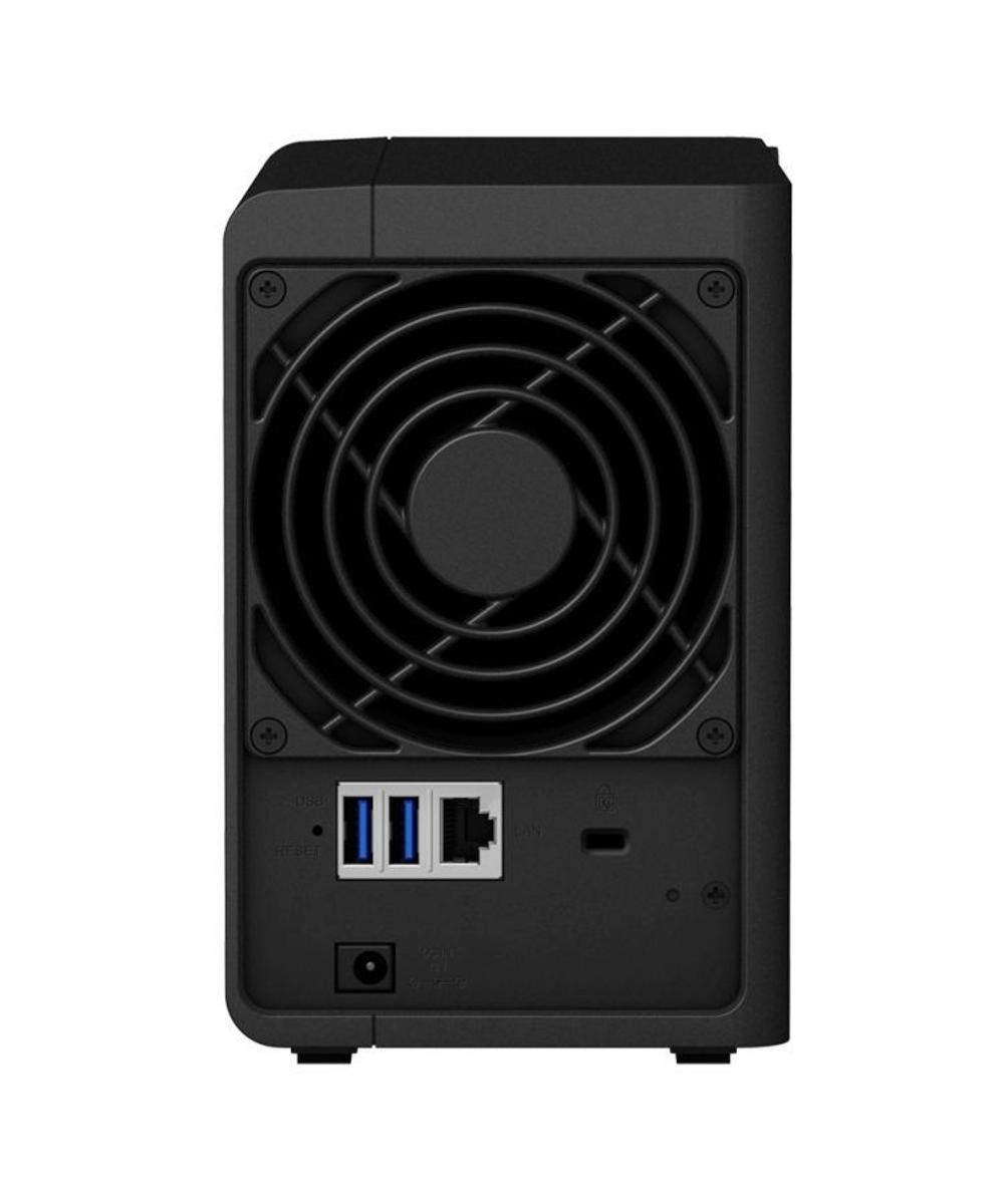 Synology DS218 Сетевое хранилище QC1,4GhzCPU/2GB DDR4/RAID0,1/up to 2hot plug HDDs SATA(3,5'')/2xUSB3.0,1xUSB2.0/1GigEth/iSCSI/2xIPcam(up to 20)/1xPS