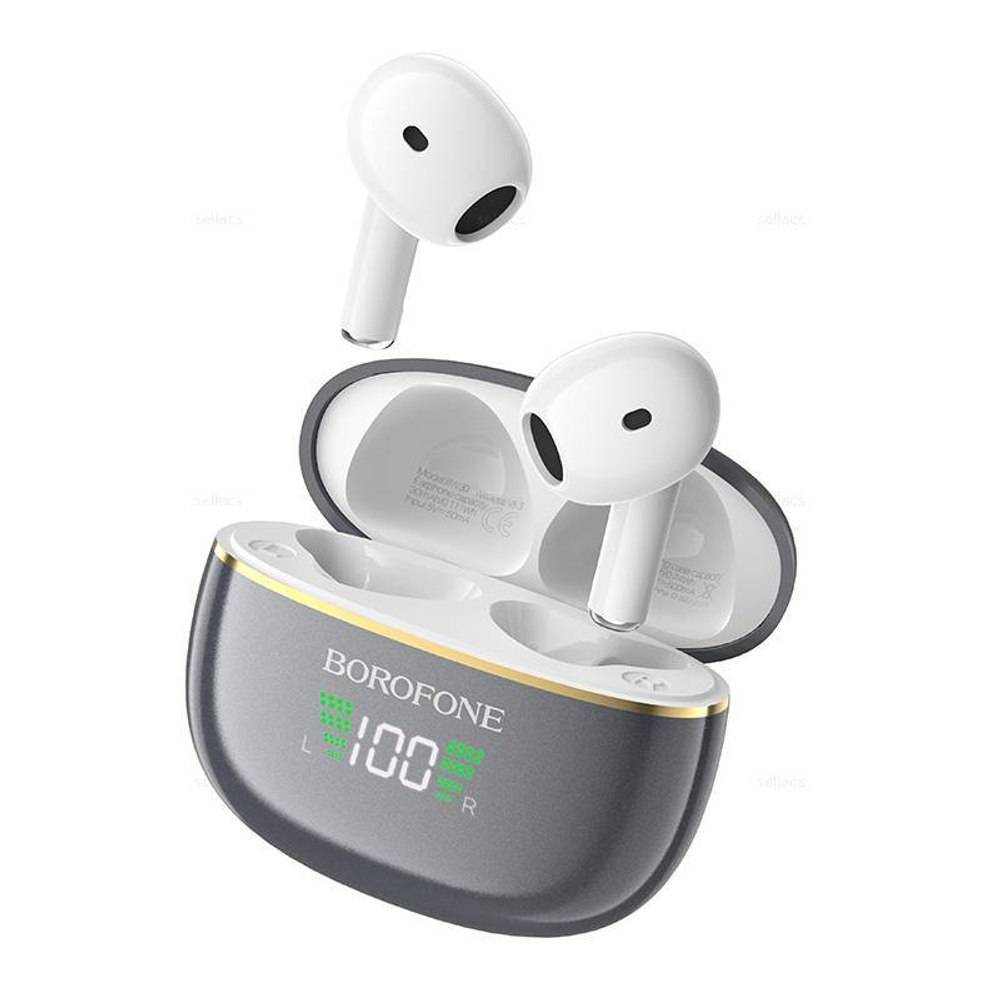 Беспроводные наушники TWS BOROFONE BW30 (серый)