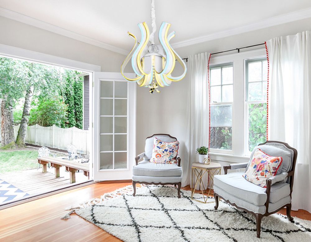 Ambrella Подвесная светодиодная люстра с пультом Line FL112