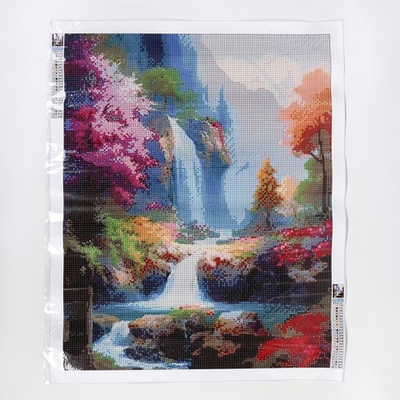 Алмазная вышивка полное заполнение "Краски природы", на холсте 40*50 см 9929738