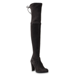 Замшевые ботфорты Stuart Weitzman 41277 на устойчивом каблуке