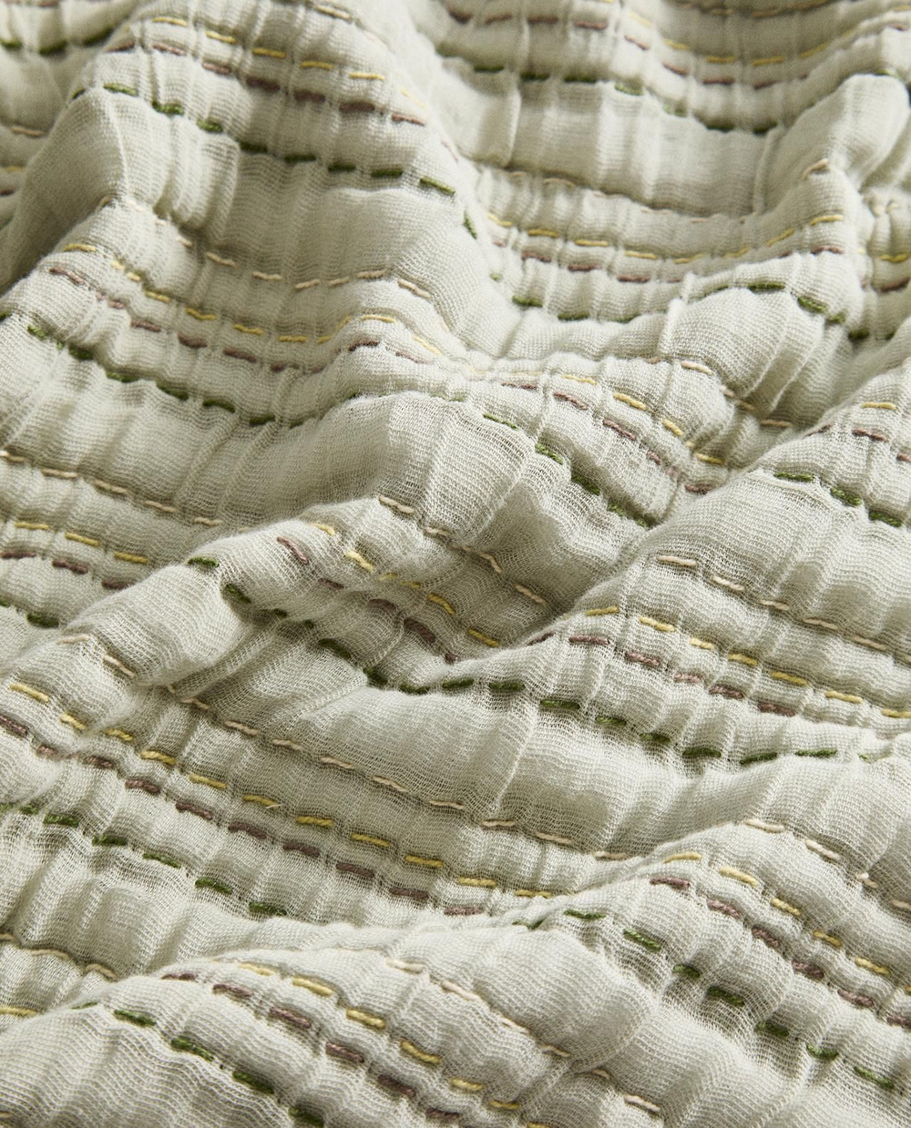 Zara Home - Хлопковое муслиновое одеяло, синий, 140x190 см