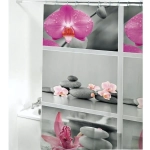 Штора для ванной EVA 180*180"Селфи» Экзотические цветы
