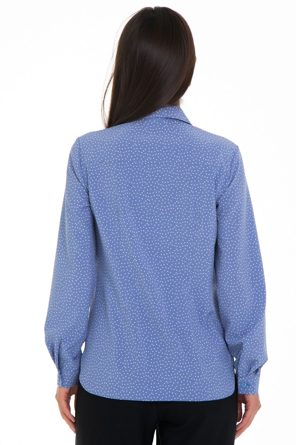 Рубашка Деловой стиль (горошек, блу) Diolche