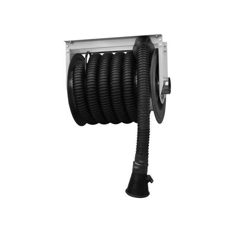 Катушка для вытяжки выхлопных газов, шланг 100 мм, длина 10 м, без вентилятора, RAL9005