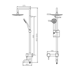 Душевая система Dorff Logic D0703000SS Нержавеющая сталь, серый