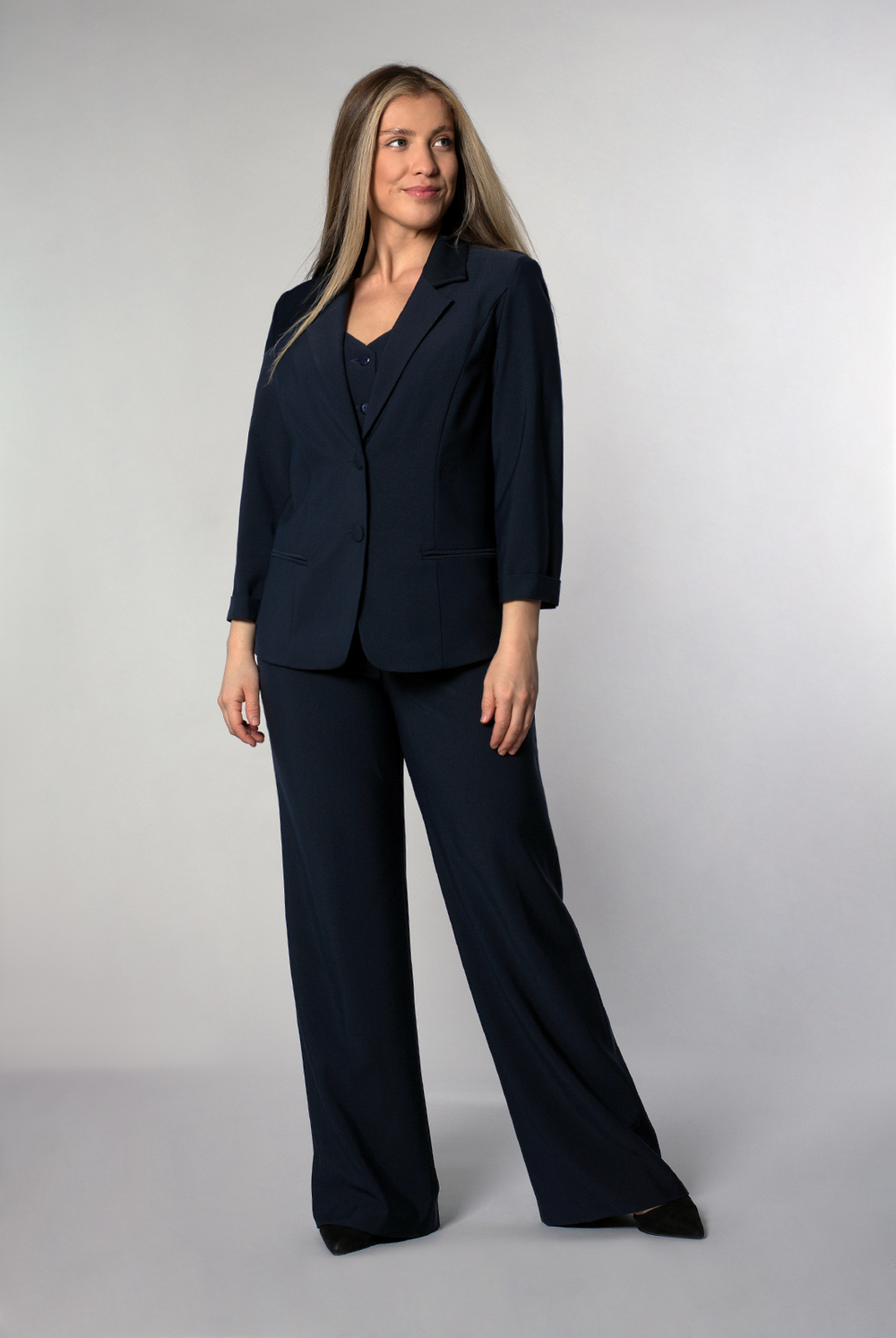 Жакет женский 3736зпб, Тёмно тёмно син #70ТТСи043736зпб