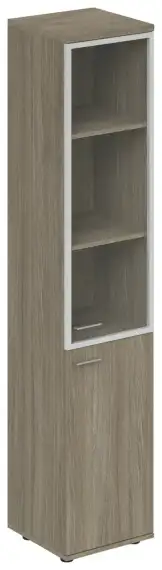 Шкаф высокий со стеклом правый Wing WN.702.R 400x400x1955