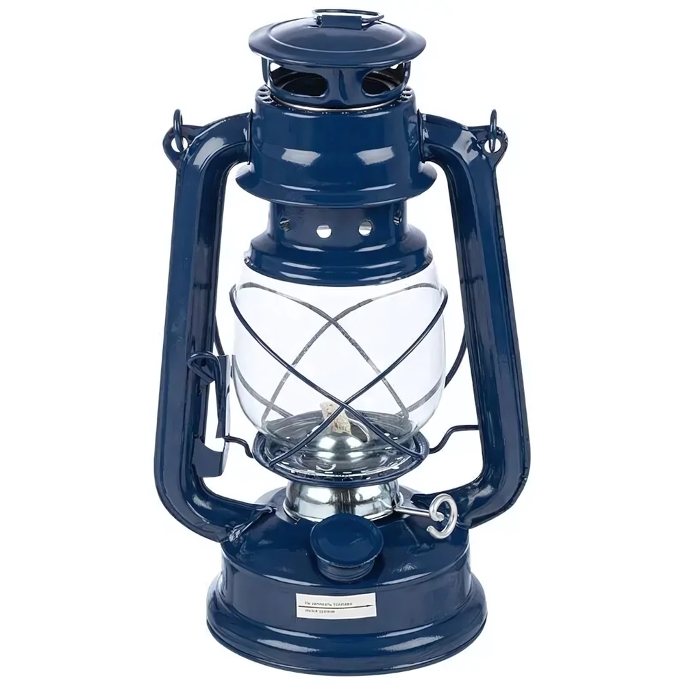 Лампа керосиновая 235 24,5 см (Цвет синий)