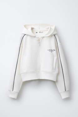 ZARA ХУДИ ИЗ СМЕСОВОГО МОДАЛА, ЭКРЮ