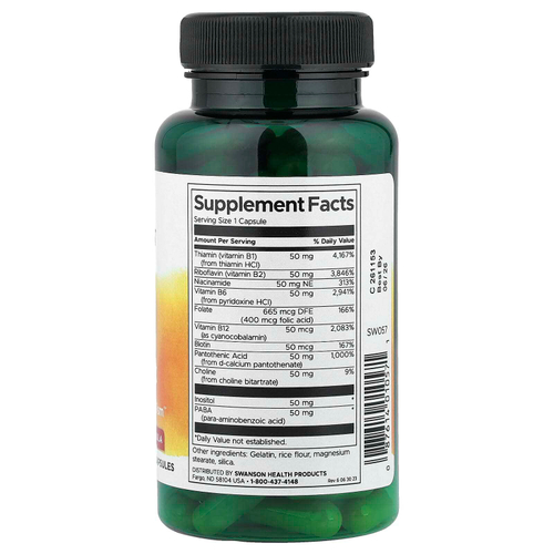 Swanson, Balance B-50 Complex, 100 капсул