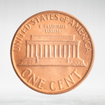 USA, 1 Cent, 1980 - Lincoln Memorial Cent, VF