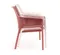 Уличный пластиковый диван Net Bench коралловый