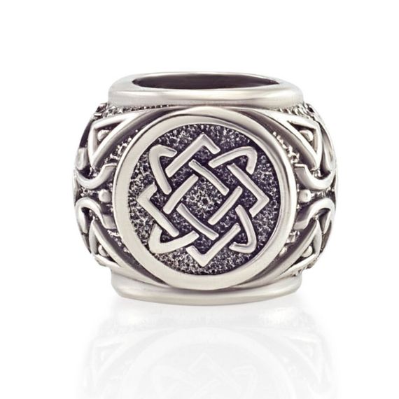 Шарм «Звезда Лады» из серебра, вид спереди