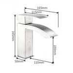 Смеситель для раковины, Frap, корот изл, с картриджем, нерж, F10803