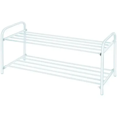 Этажерка для обуви 2 полки 790*330*360 матовый белый ЭТК2/МБ