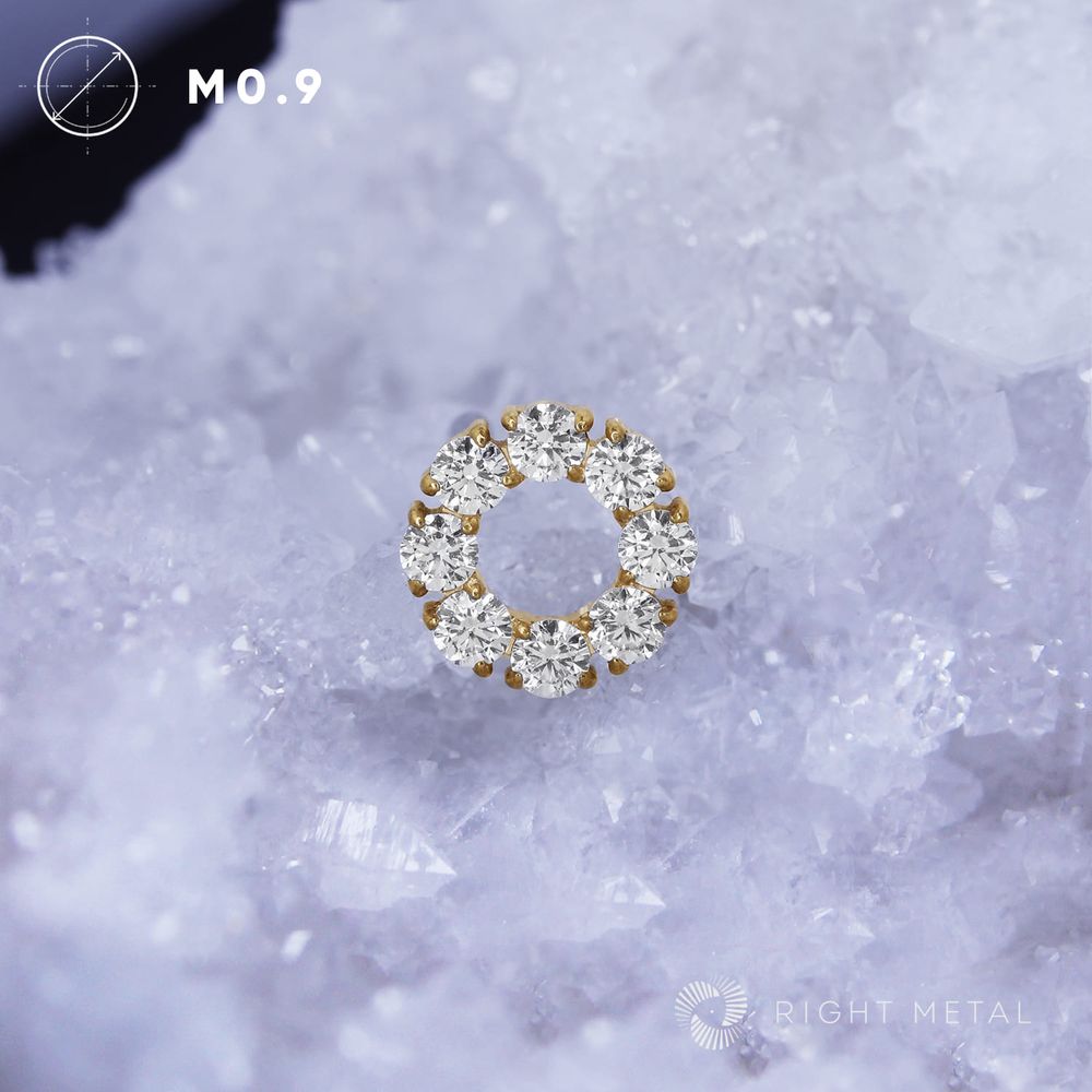 Circle Crystal PVD Yellow