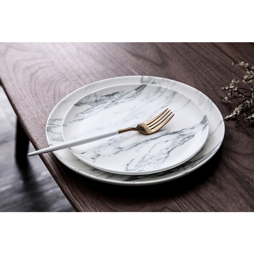 Набор тарелок marble, D21 см, 2 шт.