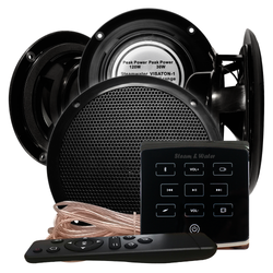 Комплект влагостойкой акустики для бани, сауны и хамама - SW Black ECO VISATON 4