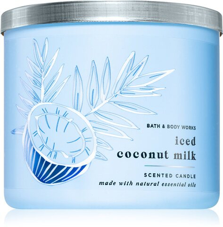 Bath & Body Works Iced Coconut Milk - ароматическая свеча /   411  g  / GTIN 667555959476