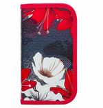 Пенал BRAUBERG, 2 отделения, металлизированный картон, конгрев, 19х11 см, Цветы, 228098