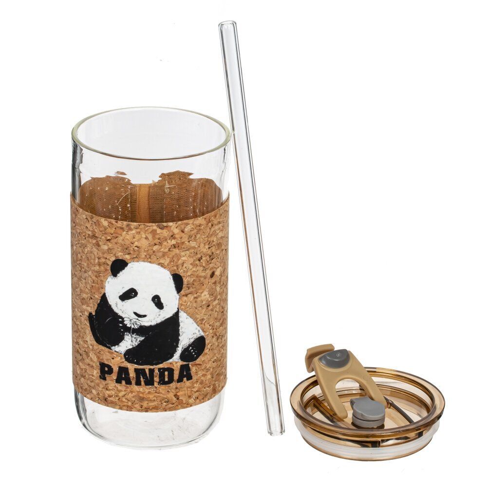 GAEM Бутылка с трубочкой, 410 мл, L7 W7 H15 см, 4в.