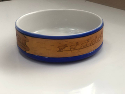 Малая фарфоровая пиала или миска для завтрака с берестой. Коллекция Чеховская или Мелиховская