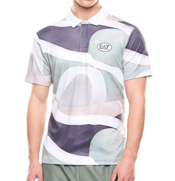Мужское теннисное поло EA7 Tennis Pro Shirt In Ventus7 - fancy green