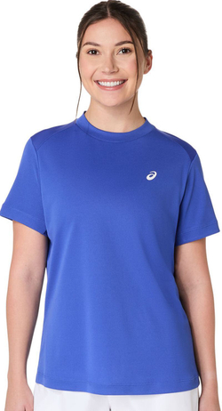 Женская теннисная футболка Asics Court Short Sleeve - dark cobalt