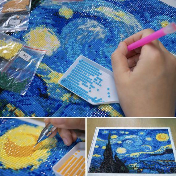 Алмазная вышивка Starry Night -Van Gogh