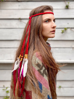 Повязка на голову с перьями