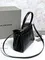 BALENCIAGA RODEO HANDBAG с крокодиловым тиснением, черная
