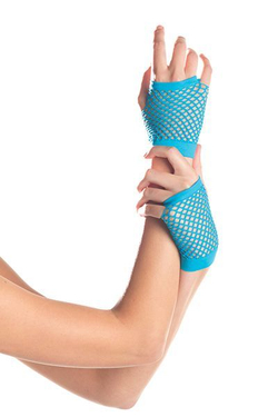 Короткие перчатки Fishnet Gloves