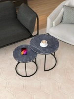 Комплект журнальных столов Акцент - керамогранит 201BMSBKER