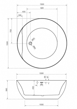 Акриловая ванна ABBER AB9280